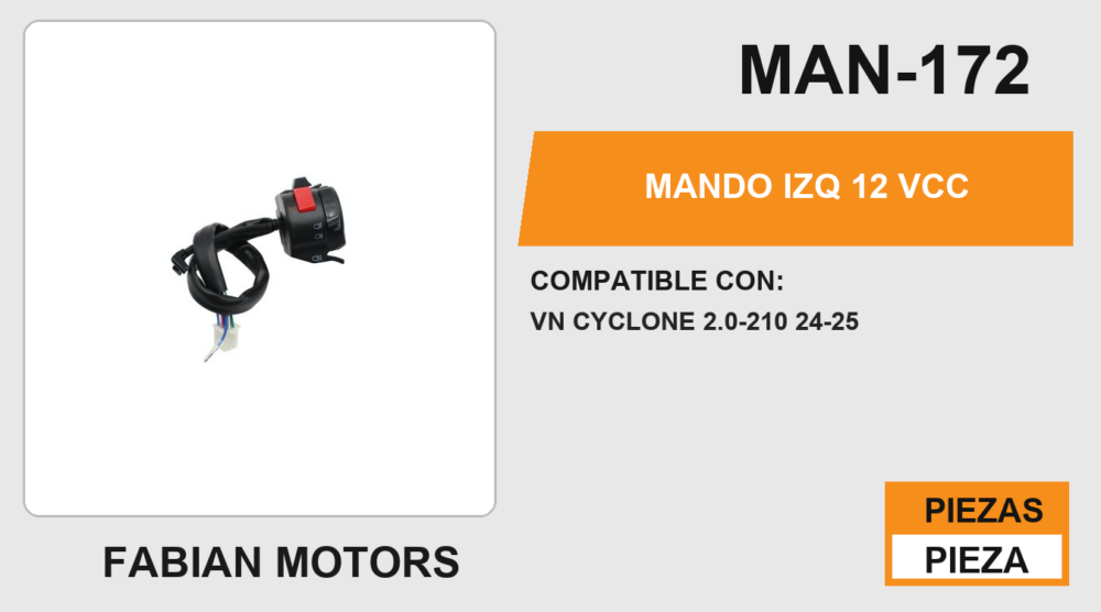 MANDO IZQ  12 Vcc