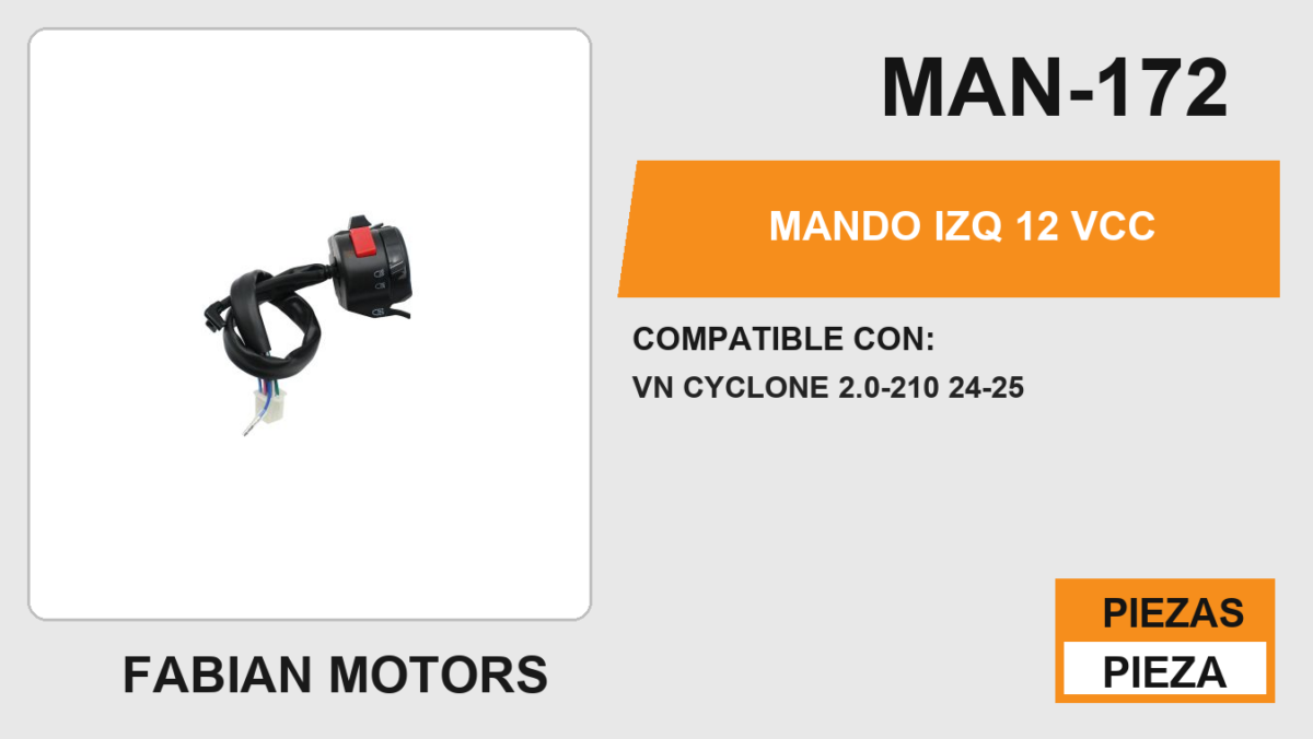 MANDO IZQ  12 Vcc
