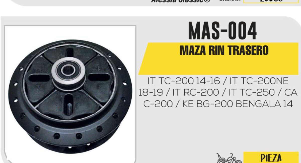 MAZA RIN TRASERO
