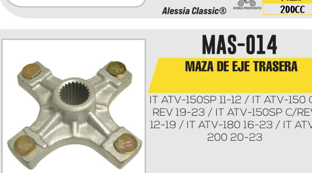 MAZA DE EJE TRASERO
