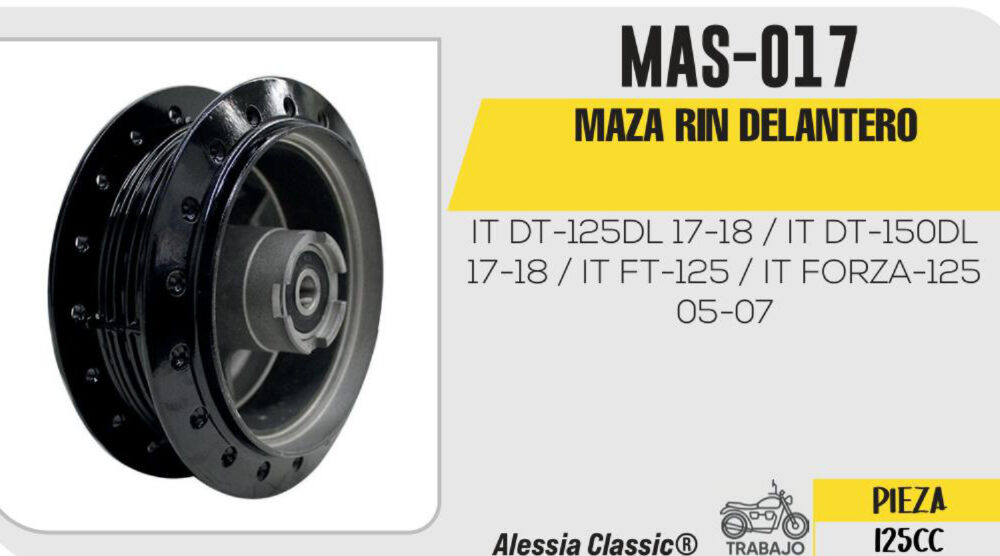 MAZA DE RIN DELANTERO