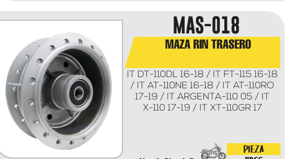 MAZA DE RIN TRASERO
