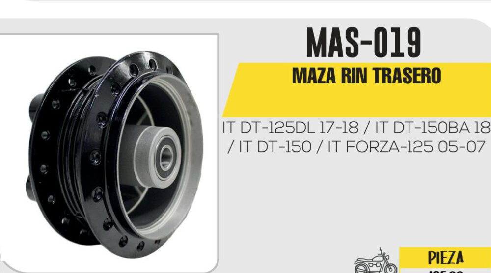 MAZA DE RIN TRASERO