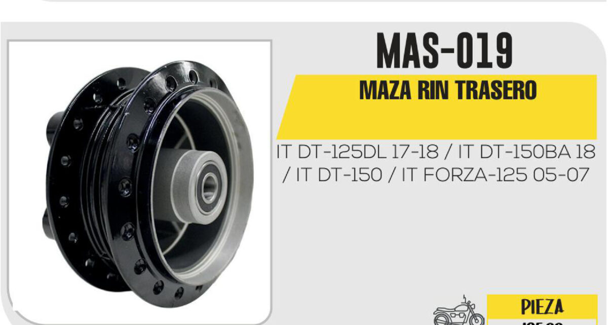 MAZA DE RIN TRASERO