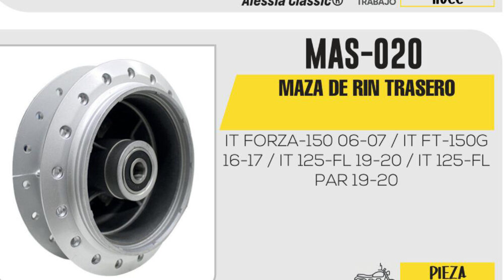 MAZA RIN TRASERO