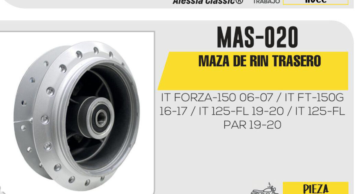 MAZA RIN TRASERO