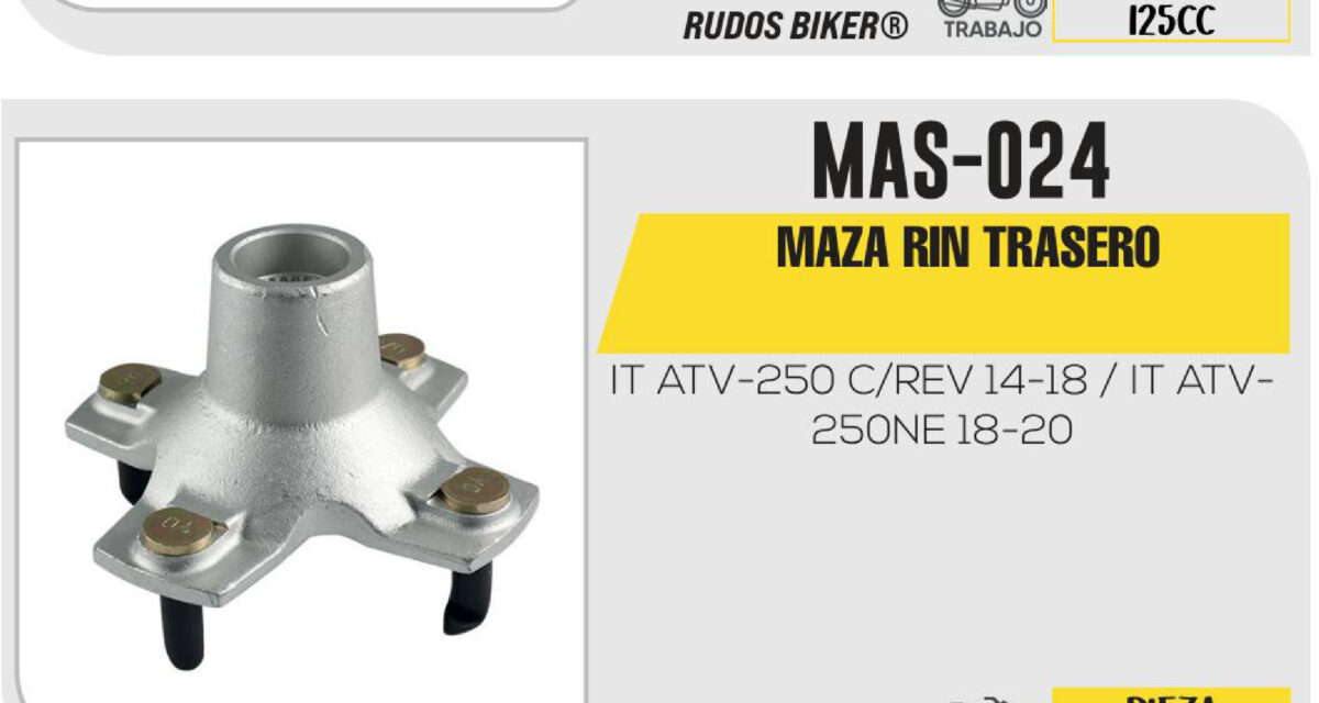 MAZA RIN TRASERO