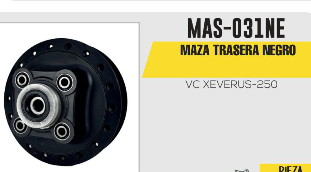 MASA TRASERA NEGRO