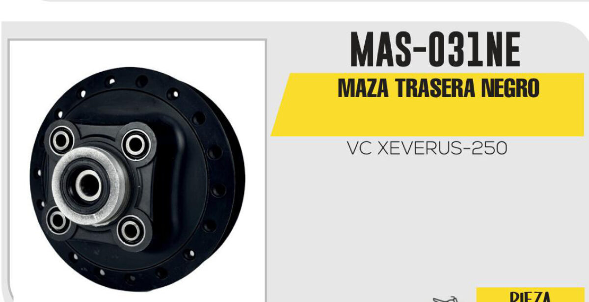 MASA TRASERA NEGRO