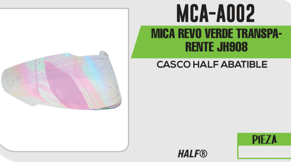 MICA REVO VERDE TRANSPARENTE JH908