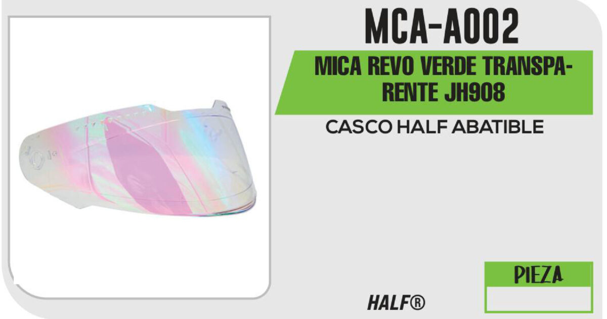 MICA REVO VERDE TRANSPARENTE JH908