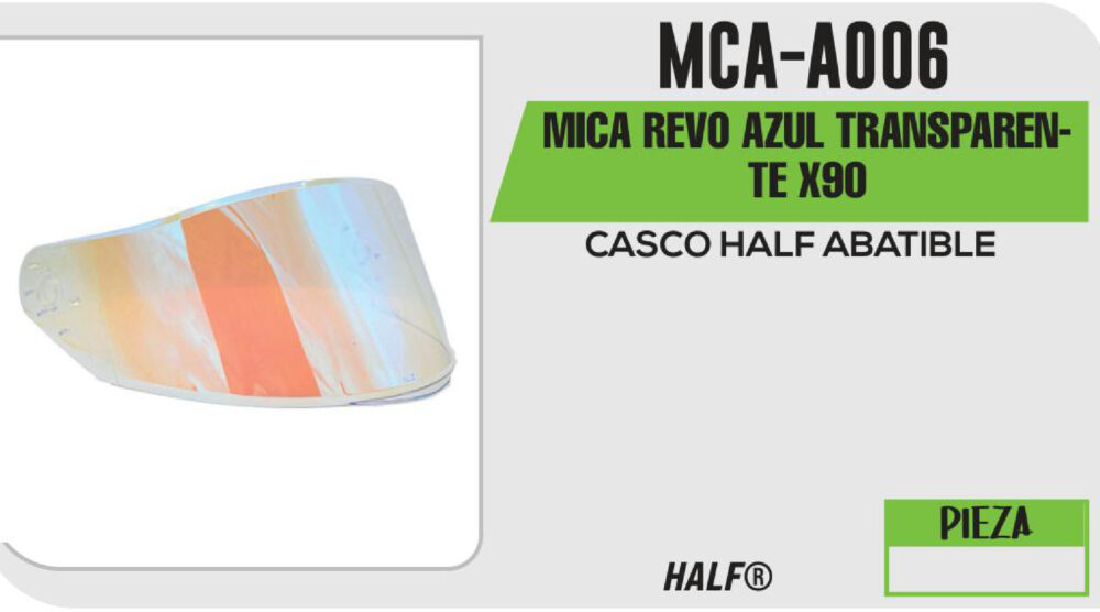 MICA REVO AZUL TRANSPARENTE X90