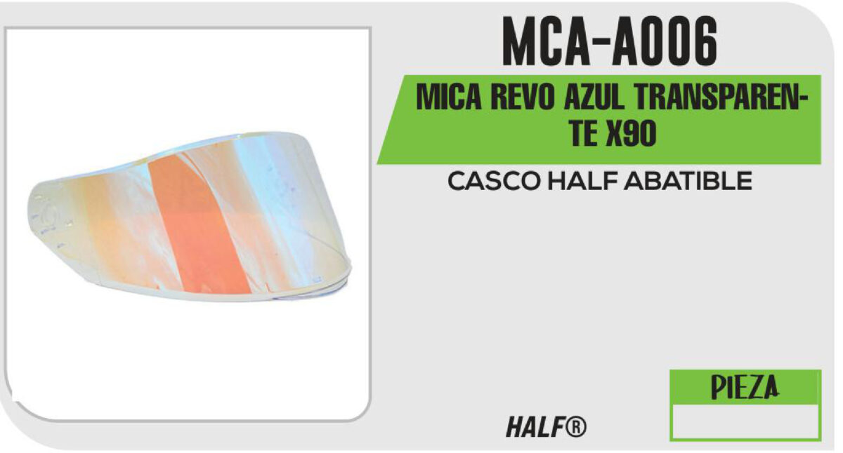MICA REVO AZUL TRANSPARENTE X90