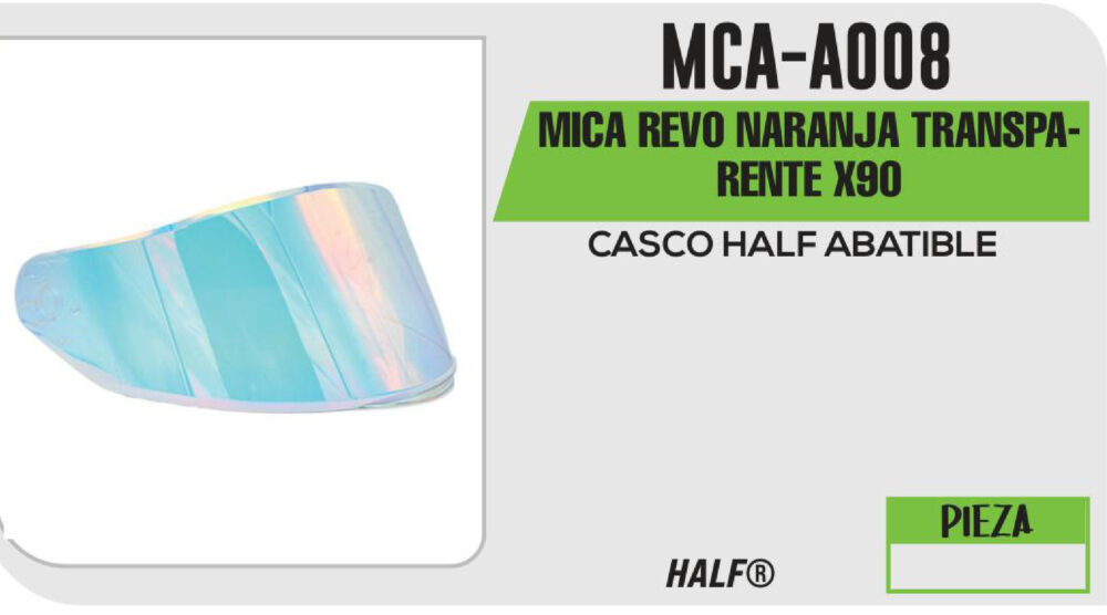 MICA REVO NARANJA TRANSPARENTE X90