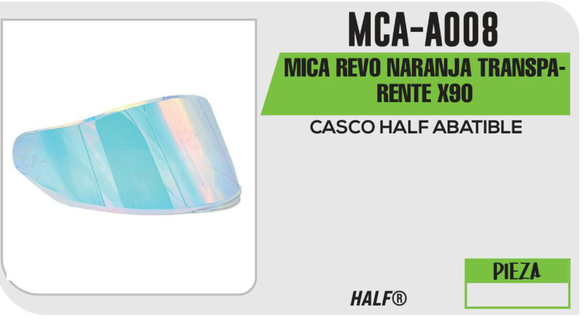 MICA REVO NARANJA TRANSPARENTE X90