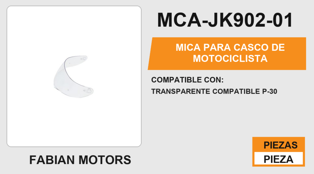 MICA TRANSPARENTE COMPATIBLE P-30