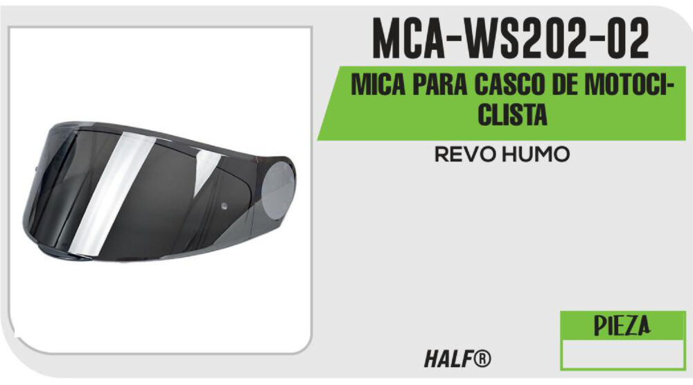 MICA PARA CASCO DE MOTOCICLISTA