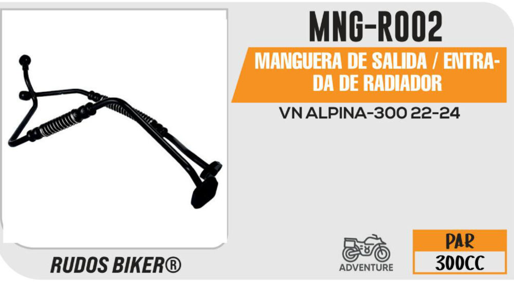 MANGUERA DE SALIDA / ENTRADA DE RADIADOR