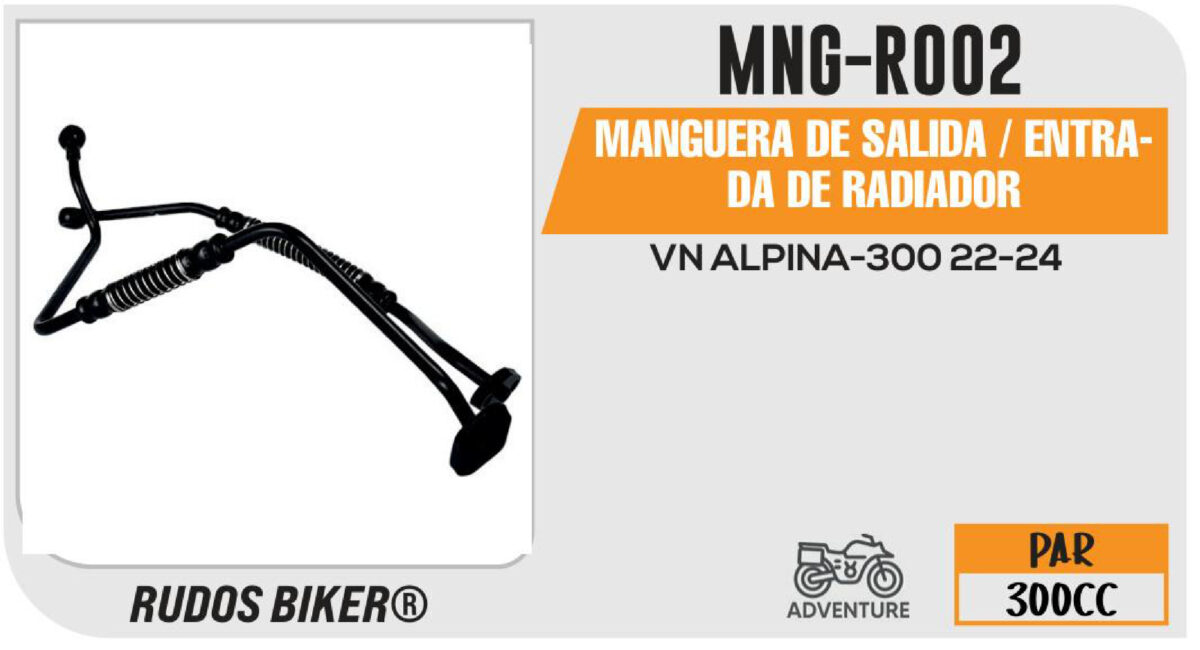 MANGUERA DE SALIDA / ENTRADA DE RADIADOR