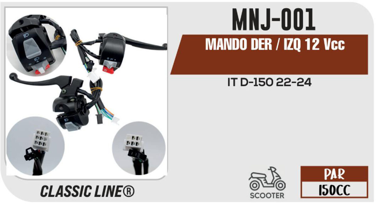 MANDO DER / IZQ 12Vcc