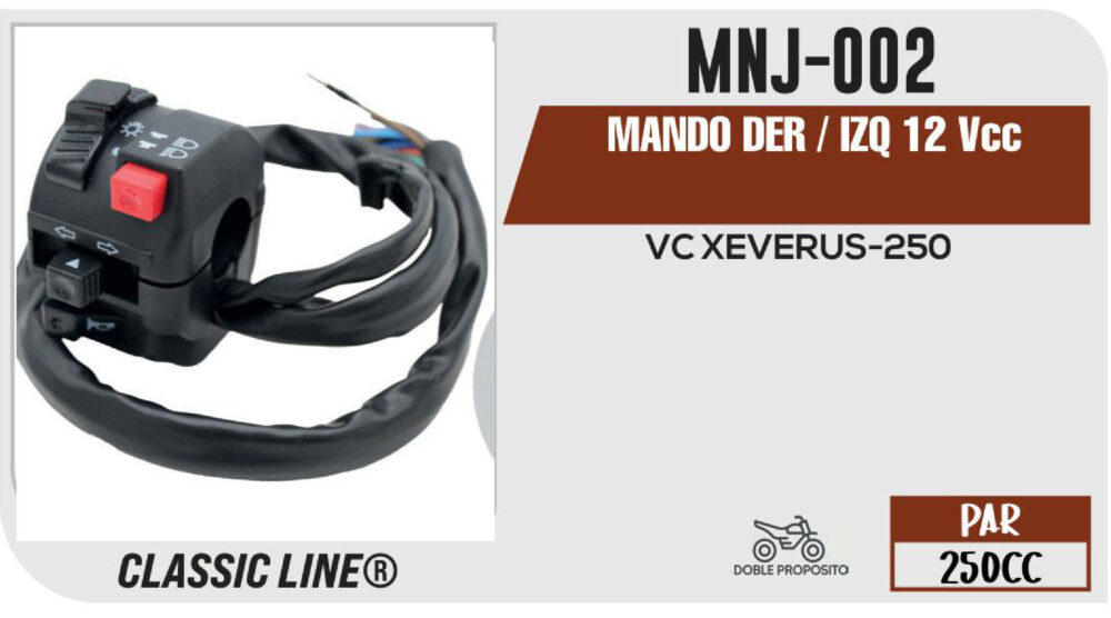 MANDO DER / IZQ 12Vcc