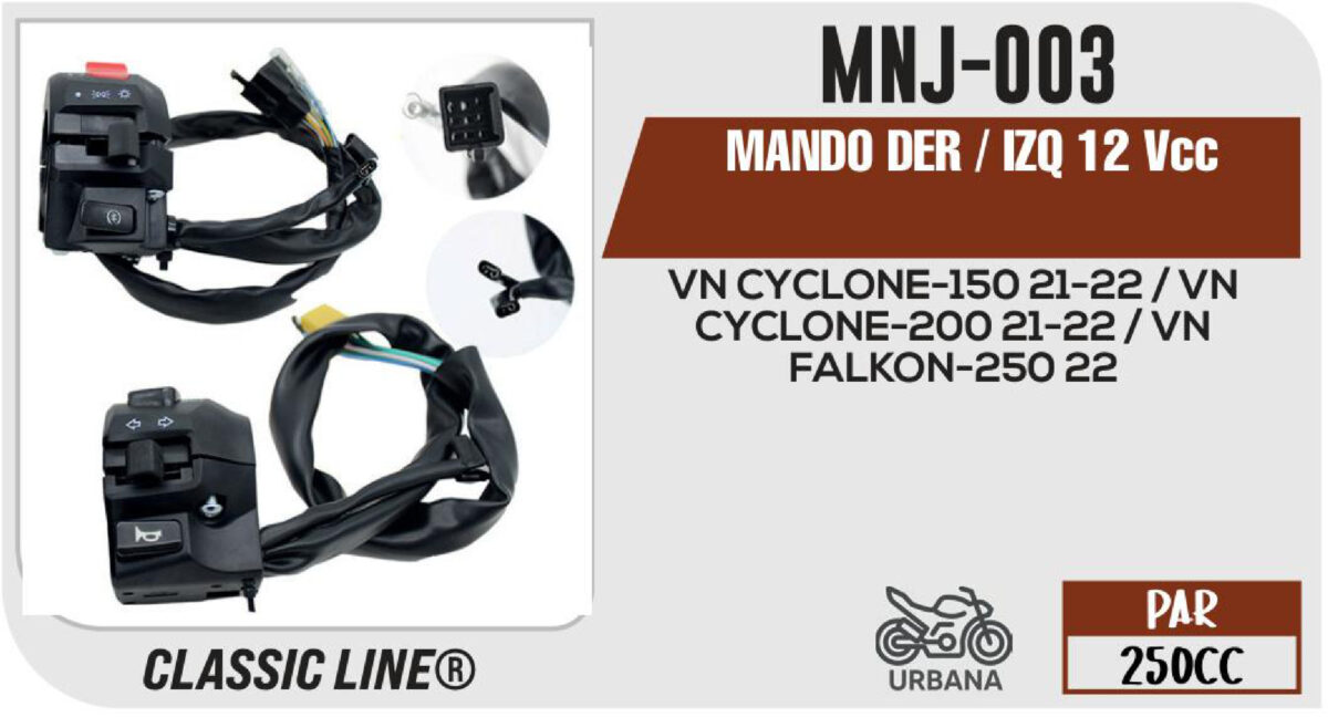 MANDO DER / IZQ 12Vcc