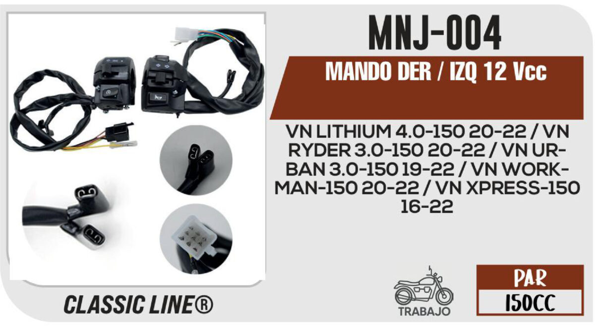 MANDO DER / IZQ 12Vcc