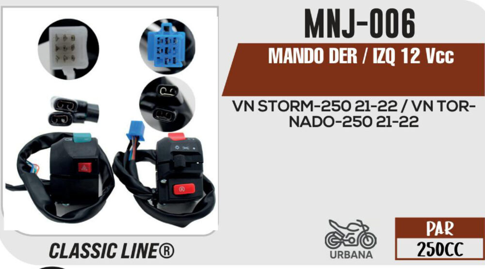 MANDO DER / IZQ 12Vcc