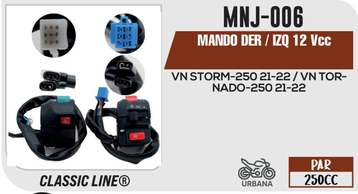 MANDO DER / IZQ 12Vcc