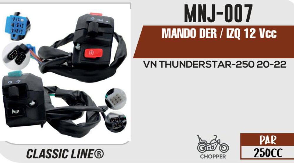 MANDO DER / IZQ 12Vcc