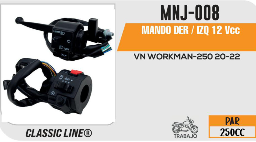 MANDO DER / IZQ 12Vcc