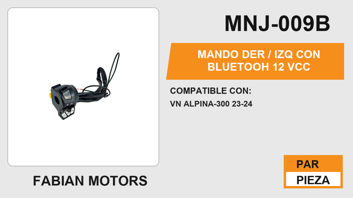MANDO DER / IZQ CON BLUETOOH 12Vcc