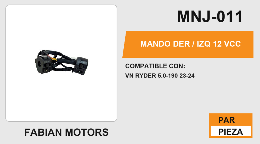 MANDO DER / IZQ 12Vcc