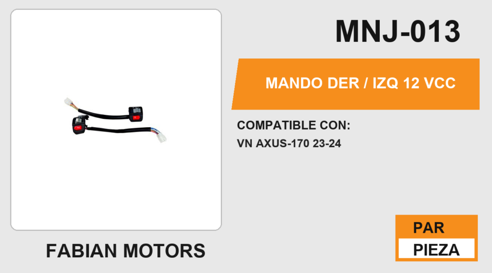 MANDO DER / IZQ 12Vcc
