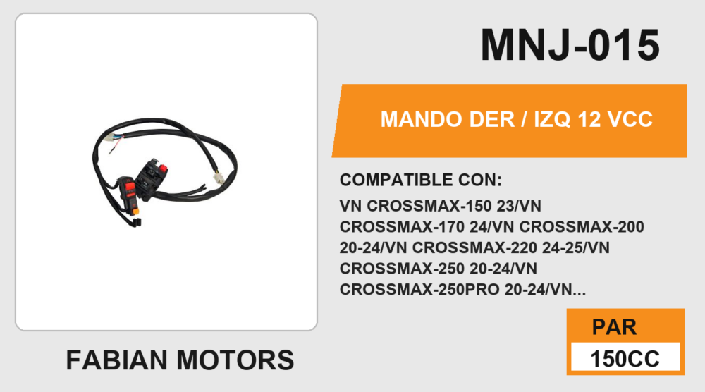 MANDO DER / IZQ 12Vcc