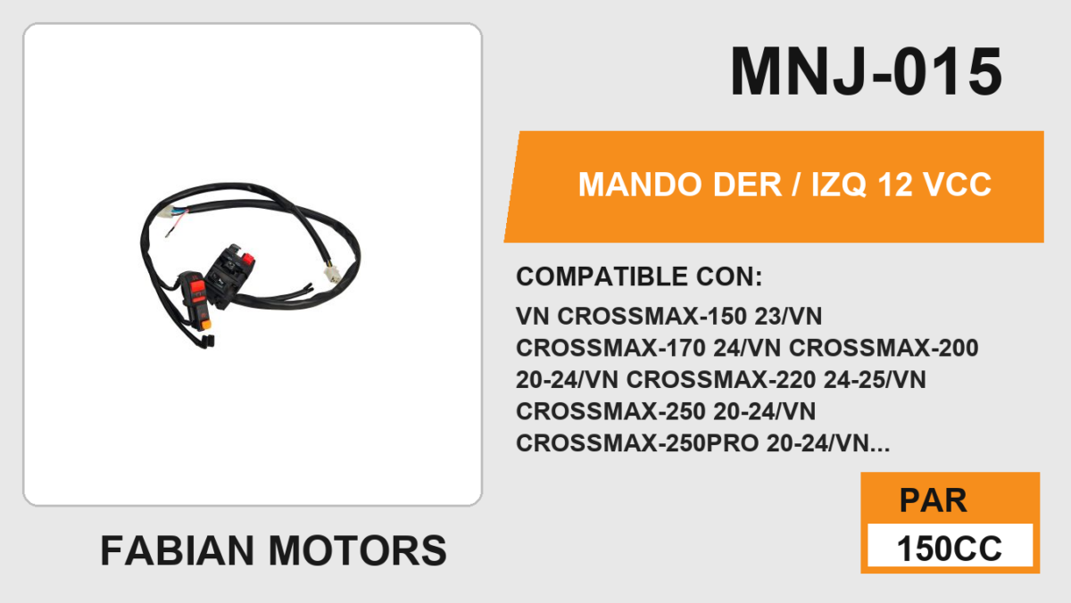 MANDO DER / IZQ 12Vcc