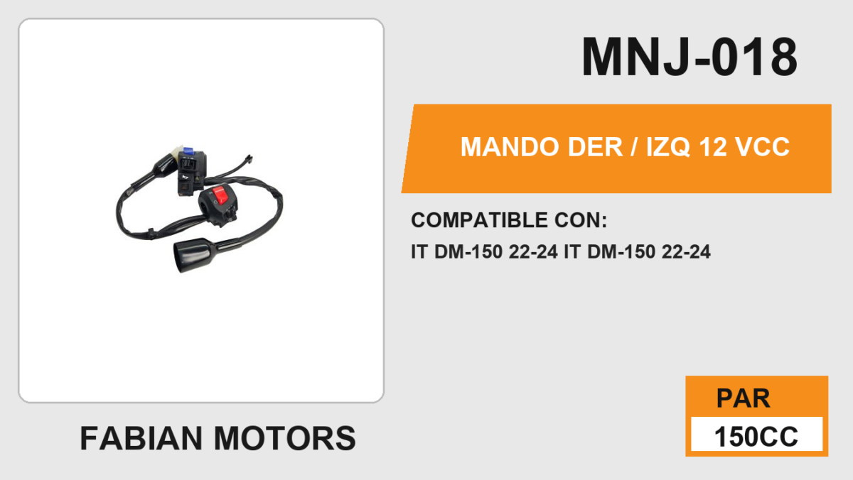 MANDO DER / IZQ 12Vcc