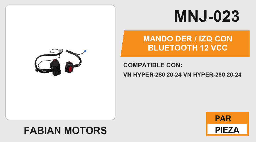 MANDO DER / IZQ 12Vcc
