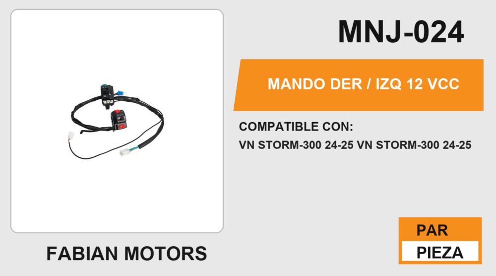 MANDO DER / IZQ 12Vcc