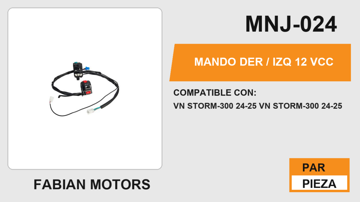 MANDO DER / IZQ 12Vcc