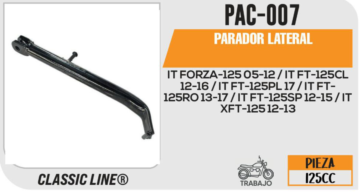 PARADOR LATERAL