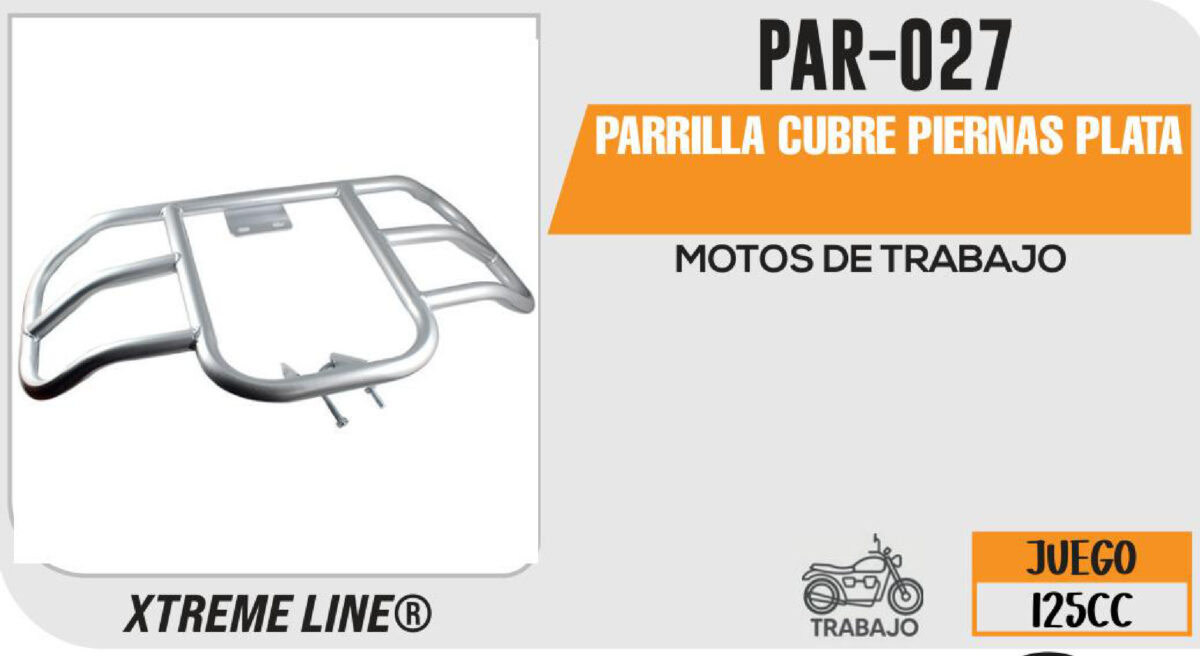 PARRILLA CUBRE PIERNAS PLATA