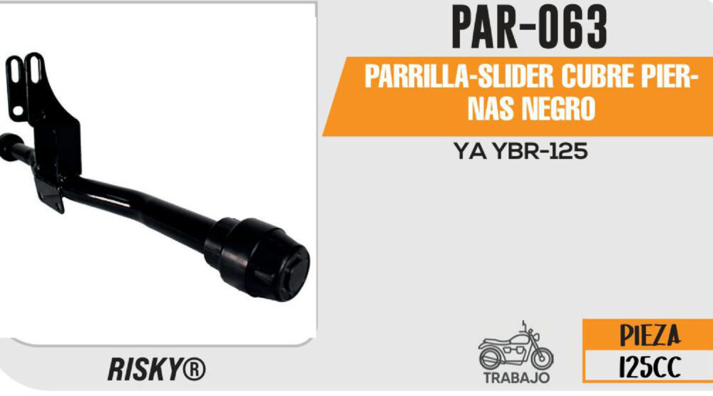 PARRILLA-SLIDER CUBRE PIERNAS NEGRO