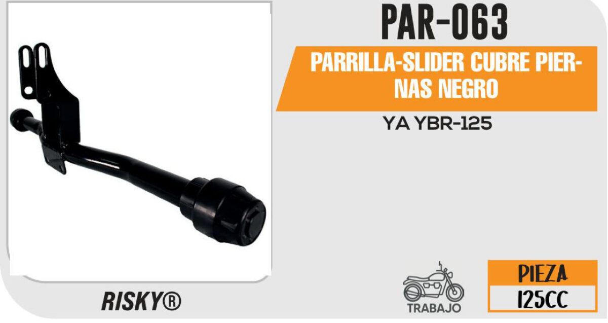 PARRILLA-SLIDER CUBRE PIERNAS NEGRO