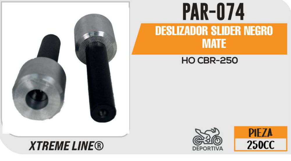 DESLIZADOR SLIDER NEGRO MATE