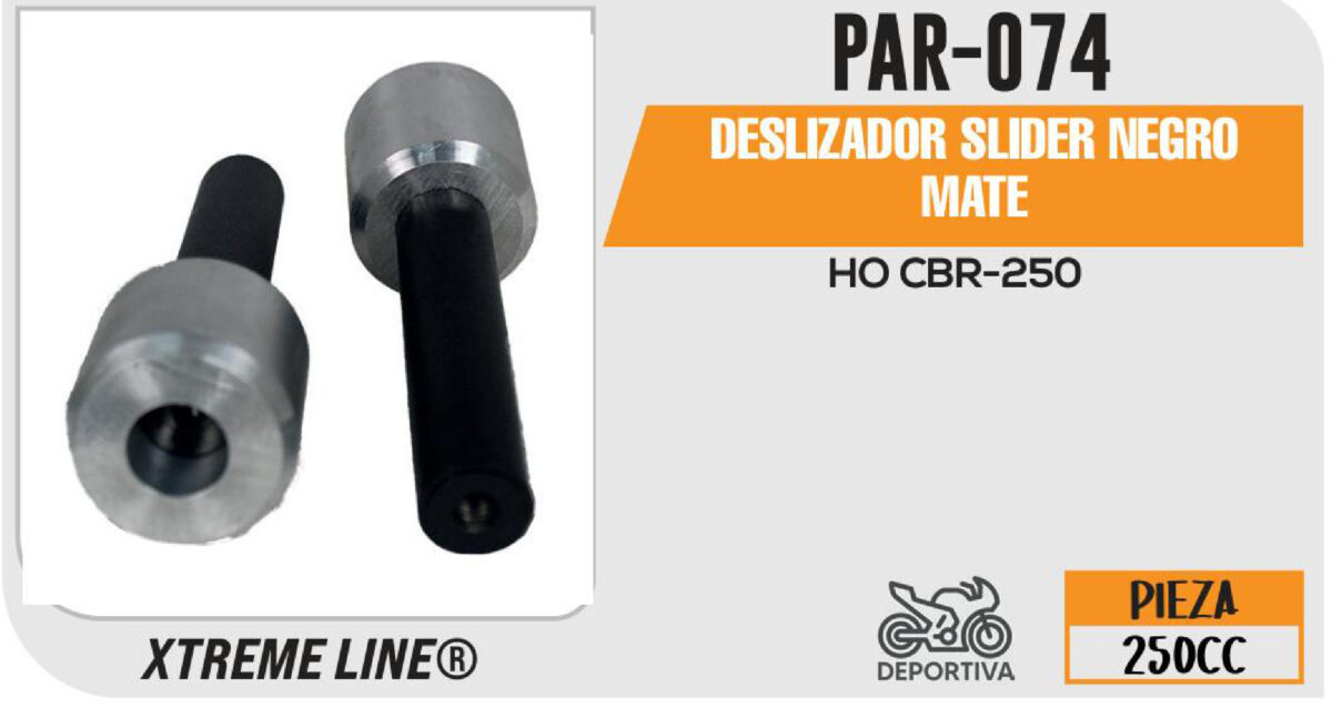 DESLIZADOR SLIDER NEGRO MATE
