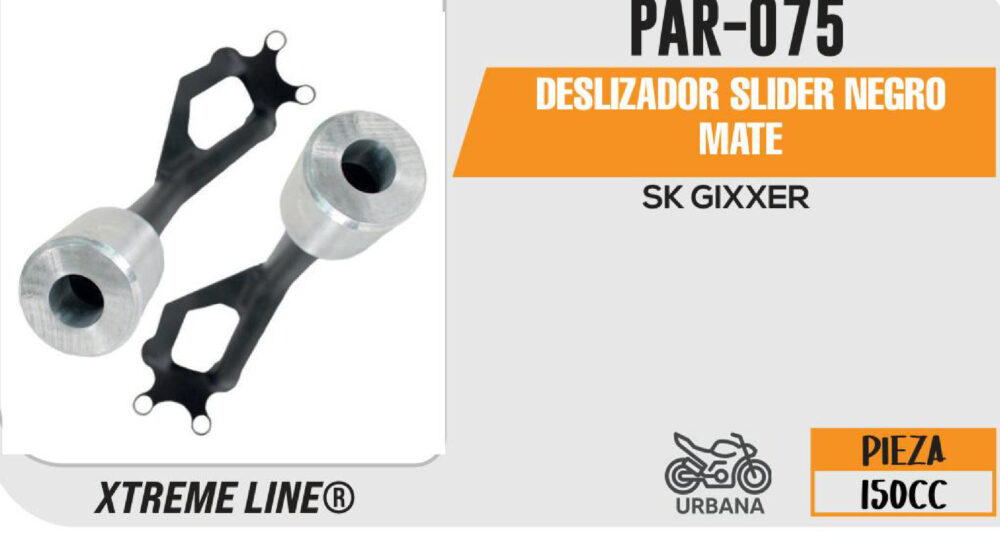 DESLIZADOR SLIDER NEGRO MATE