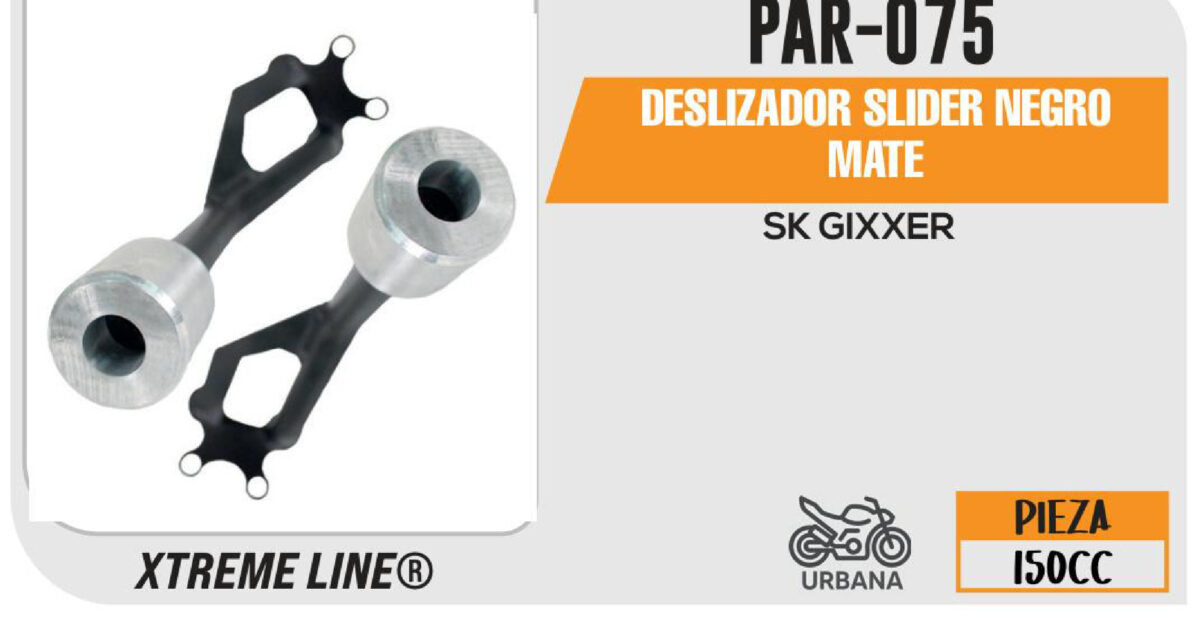 DESLIZADOR SLIDER NEGRO MATE