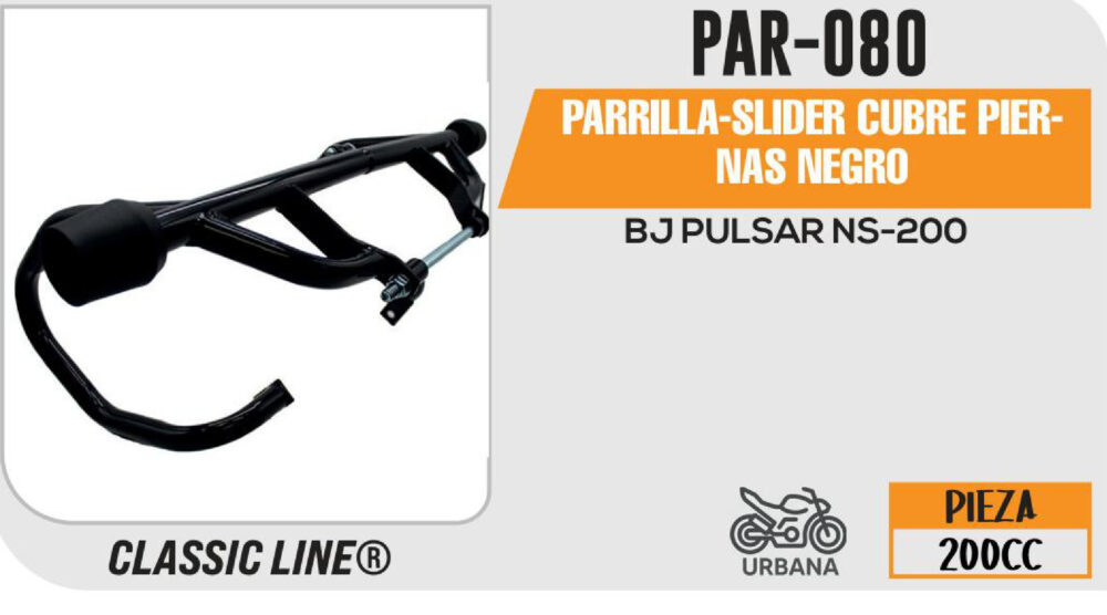 PARRILLA-SLIDER CUBRE PIERNAS NEGRO