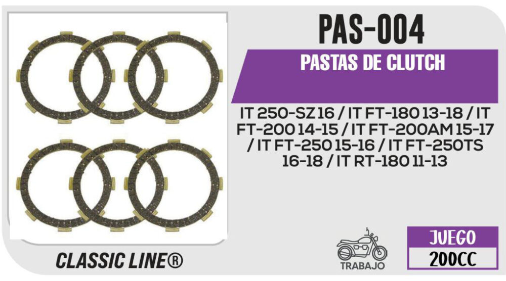 PASTAS DE CLUTCH
